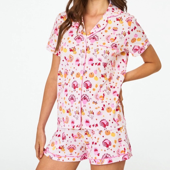 NWT NEW Roller Rabbit Fall-A-Palooza Polo Pajamas (Size Large) - Picture 1 of 8